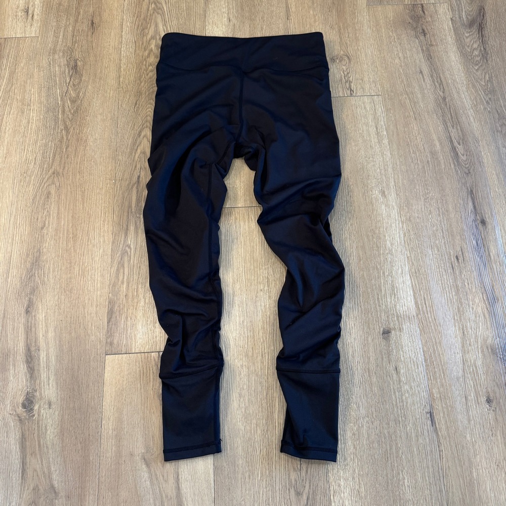 Sweetflexx Resistance Band Leggings Black Ruched High Rise Women Size 8 EUC